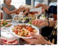 Elderly man savouring Austrian cuisine